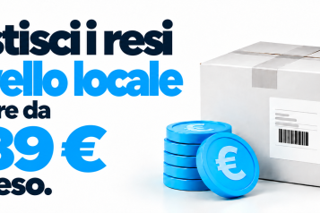 Gestisci i resi a livello locale a partire da 0,89 € per reso.