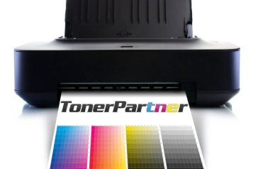 casetonerpartner Black printer showing the TonerPartner logo